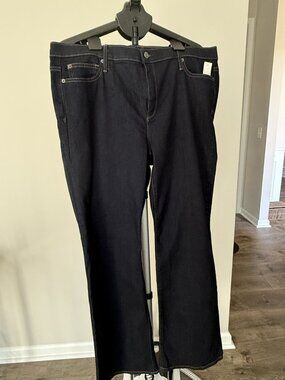 Gap 1969 Perfect Boot Jeans Dark Rinse Stretch Bootcut 35 Regular NWT